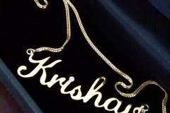 Krishna hot sale name pendant