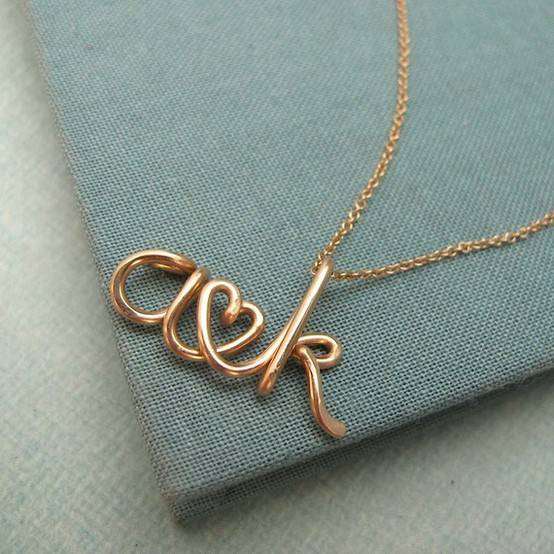 First Letter Pendant 