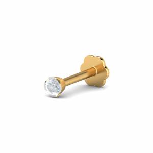 Buy Gold Nose Pin Online | Diamond Nose Studs With Screw & Pin -  KuberBox.com