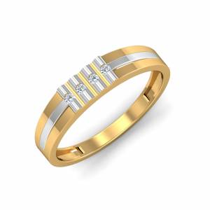Gold & Diamond Ring For Men Online | Latest Men Rings Designs - KuberBox.com